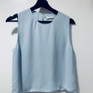 Babaton Sky Blue Sleeveless Blouse